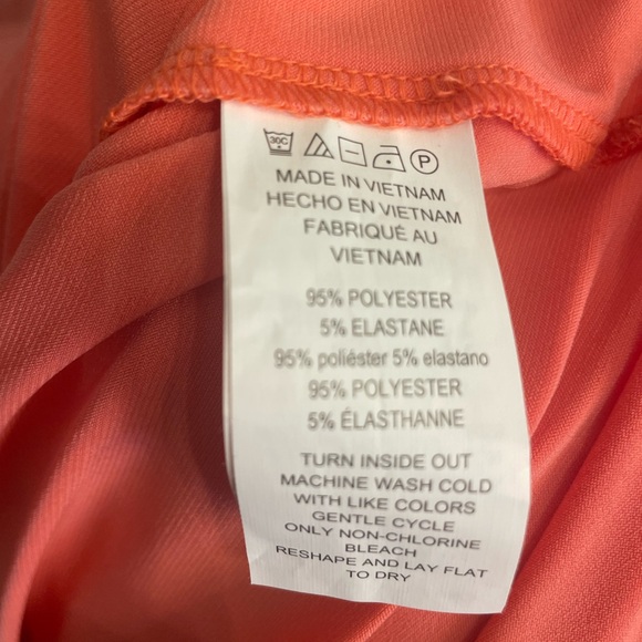 Michael Kors Vibrant Coral Blouse with Zipper - Picture 7 of 7